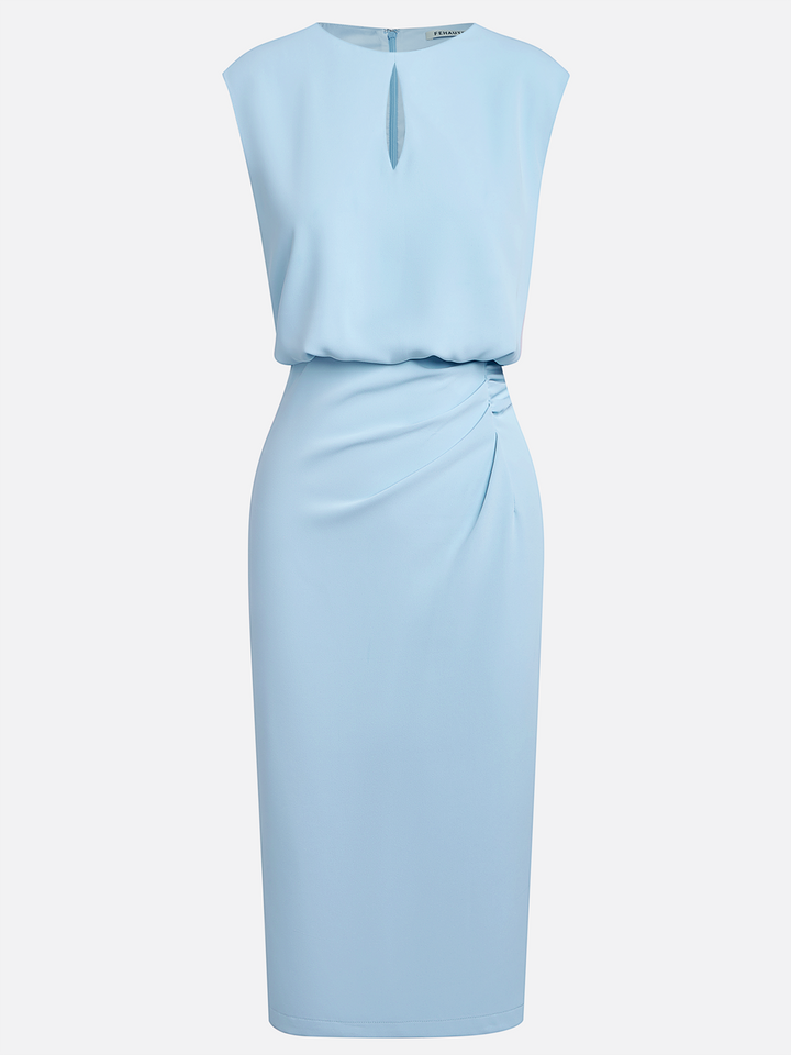 Valentina™ | Midi-jurk met zijdraping en een verfijnde charme