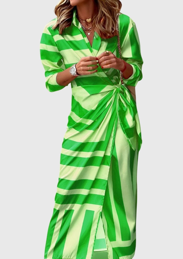 Everly | Elegante Wikkeldress met Print