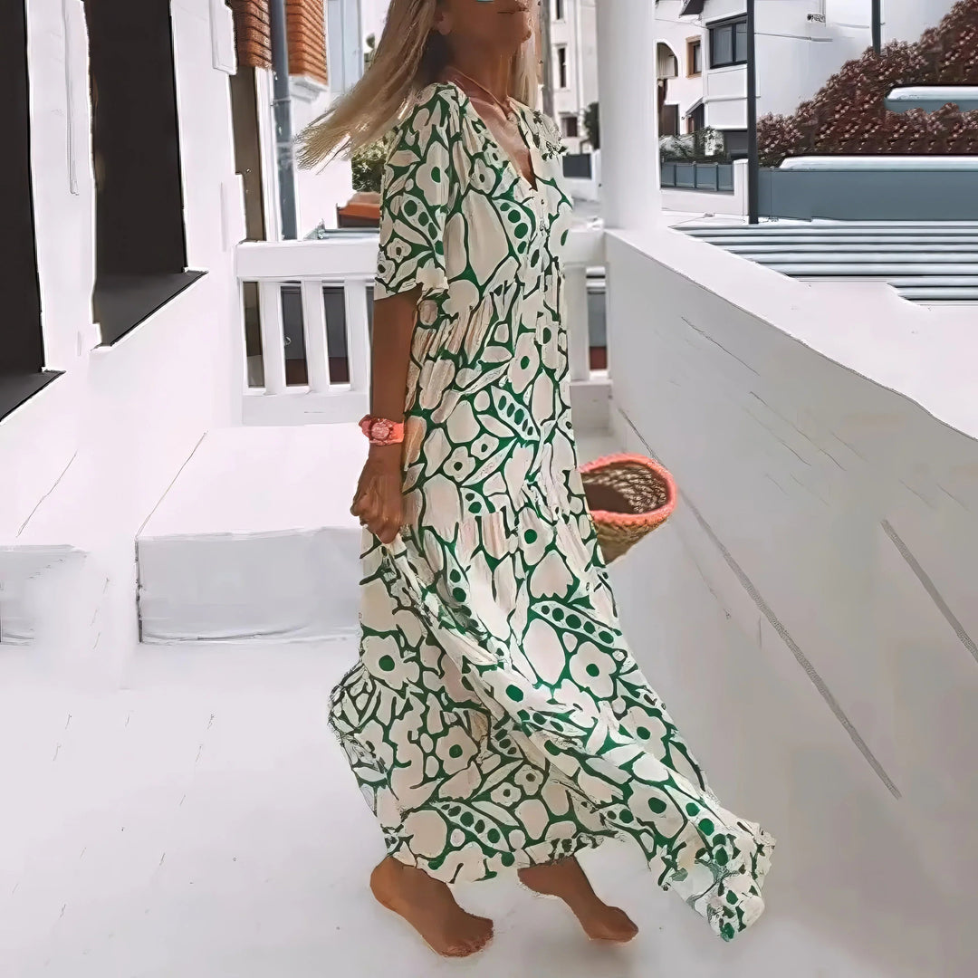 La Scintilla | Maxi Jurk Natuurlijke Elegant