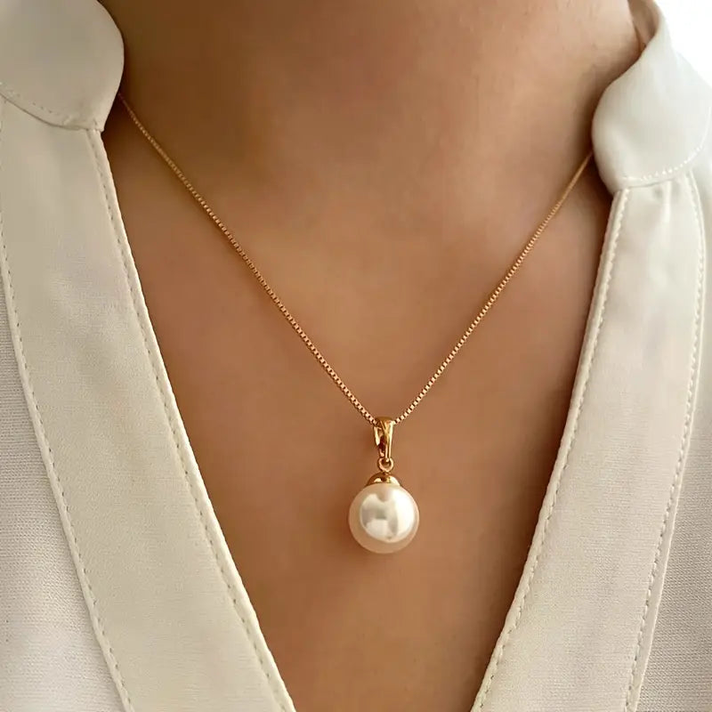 Elegante gouden parelset