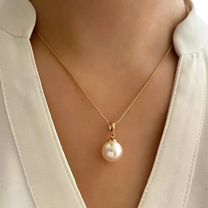Elegante gouden parelset