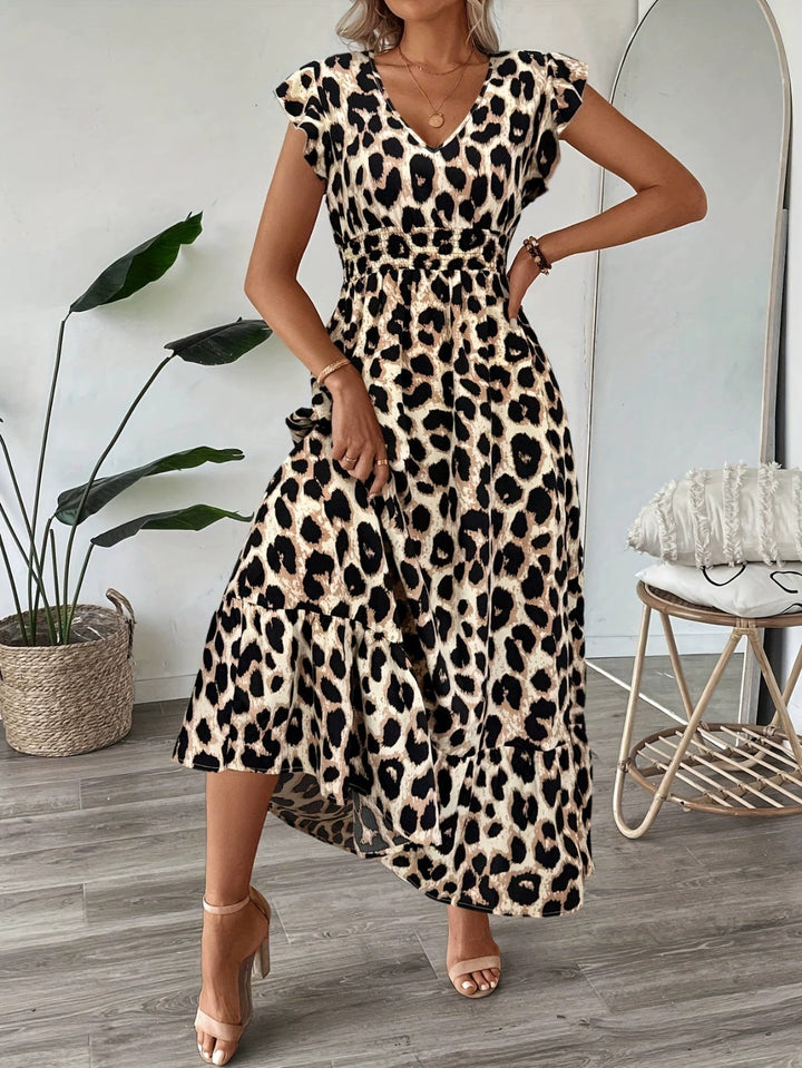 Candela - Maxidress in barokstijl met V-hals