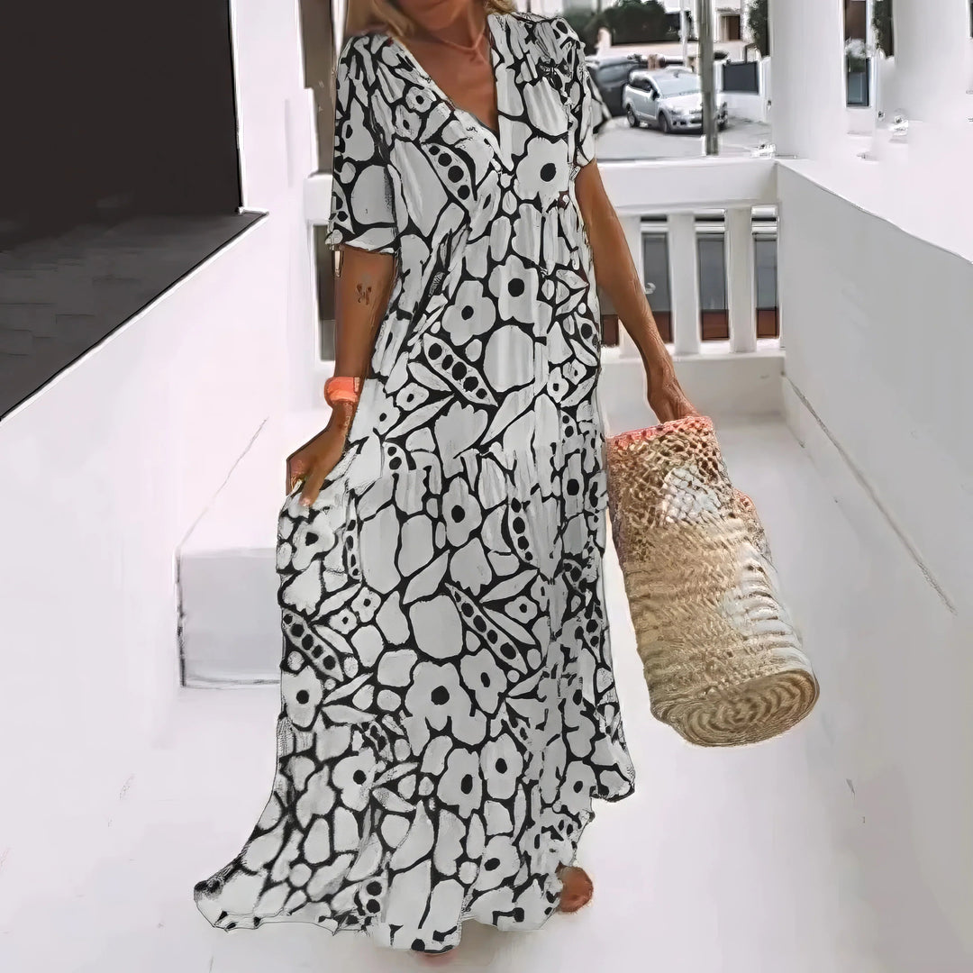 La Scintilla | Maxi Jurk Natuurlijke Elegant