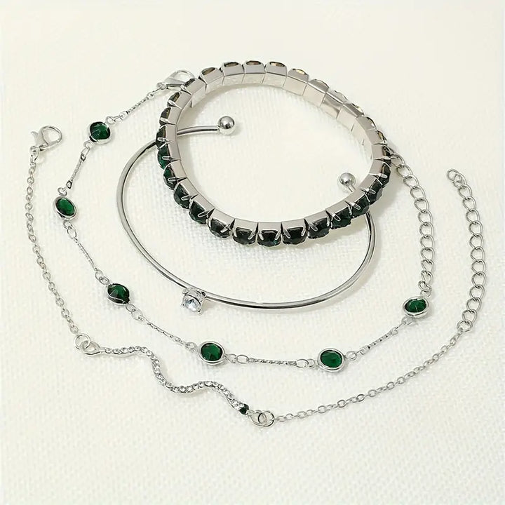Groene Edelsteen Armbandenset