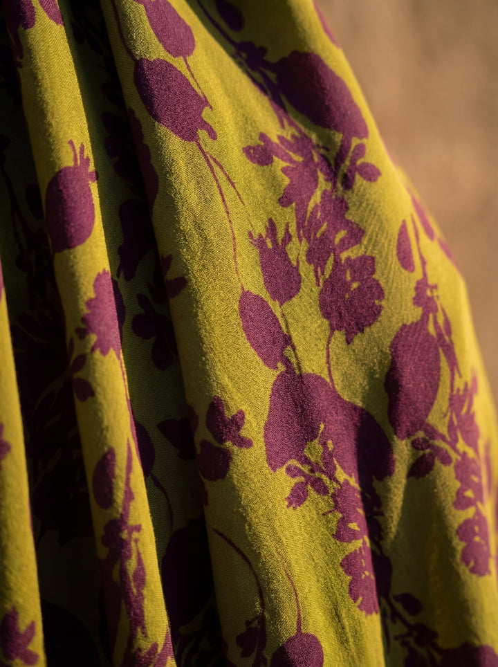 Andrea™│Bloemen Maxi Jurk met Vloeiende Drapering