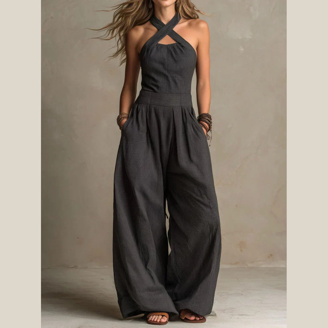 Adrienne | Elegante Jumpsuit met Cross-Over Decolleté