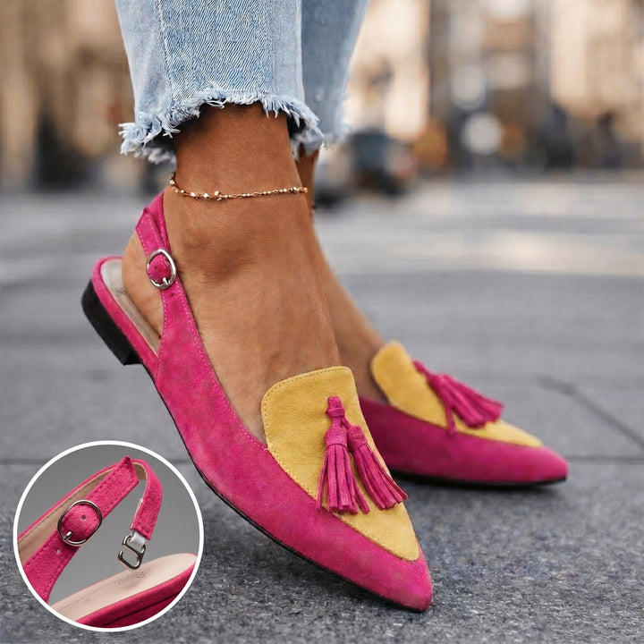 Lorena sandalen met bandjes en kwastjes