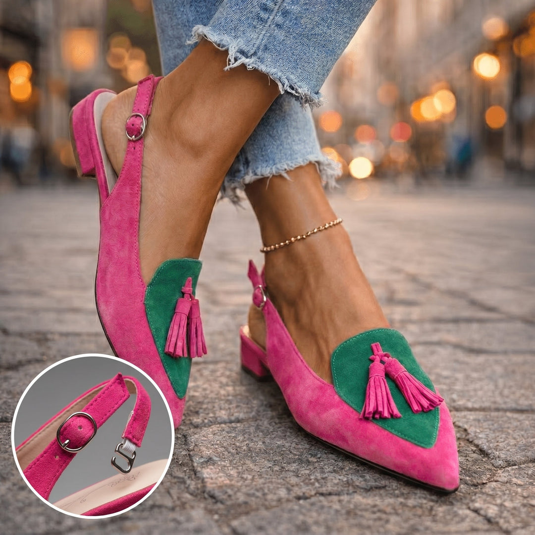Lorena sandalen met bandjes en kwastjes