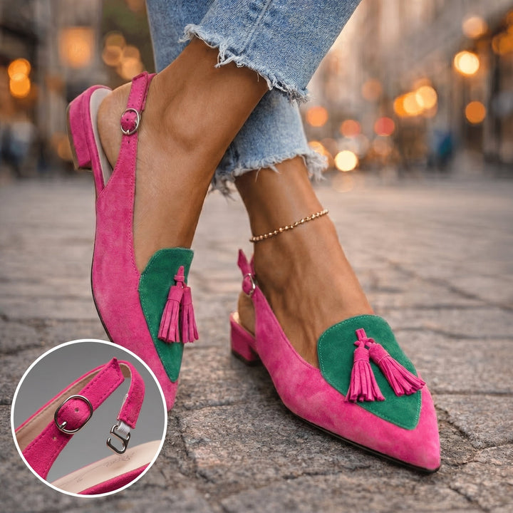 Lorena sandalen met bandjes en kwastjes