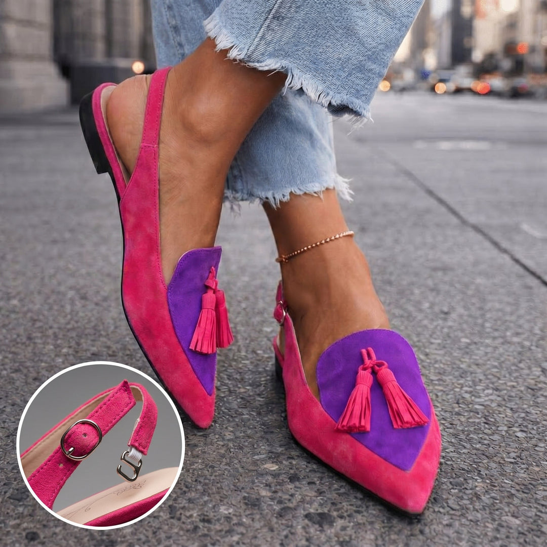 Lorena sandalen met bandjes en kwastjes