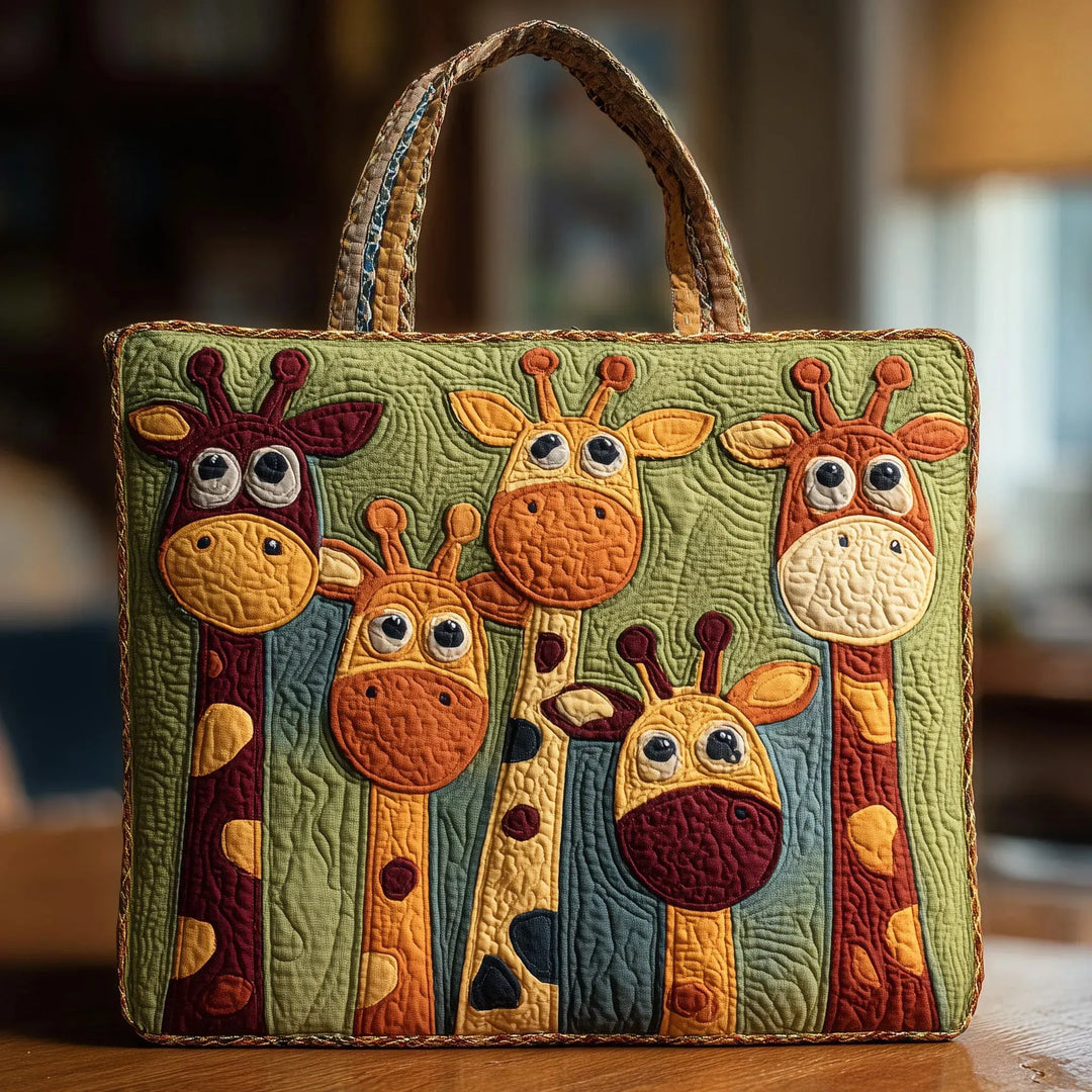 Gequilt handtas - Giraffe