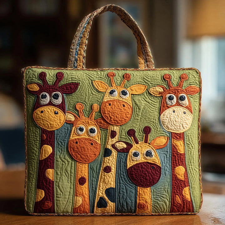 Gequilt handtas - Giraffe