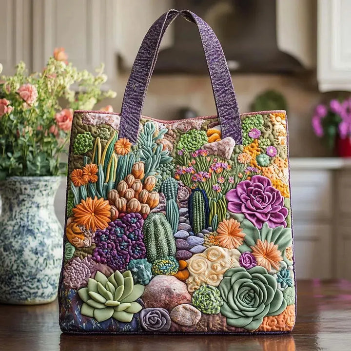 Handgemaakte tas - Tuin van Vetplanten