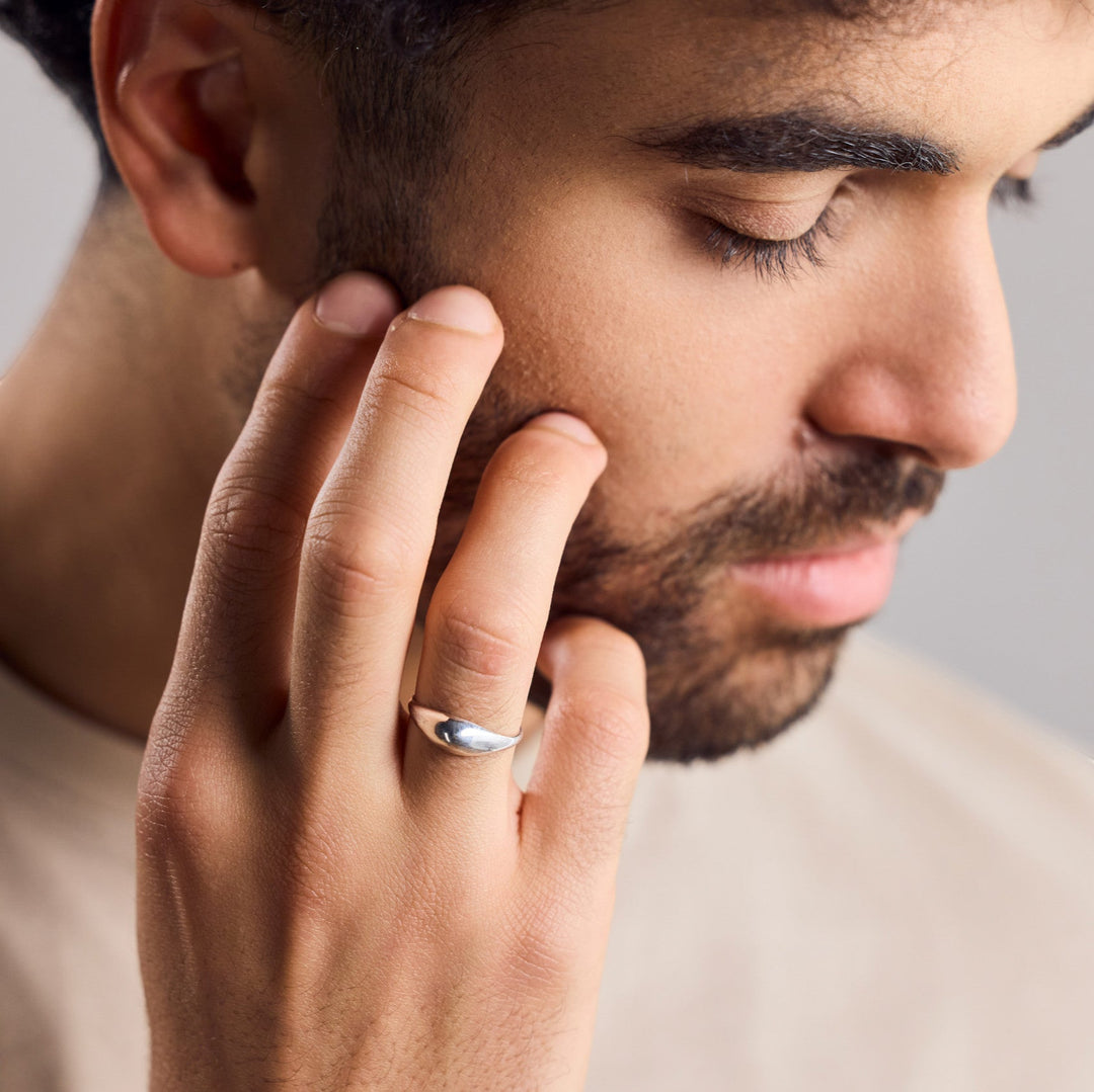 Zierlijke Ring Berg, Heuvel van 925 Sterling Zilver handgemaakt
