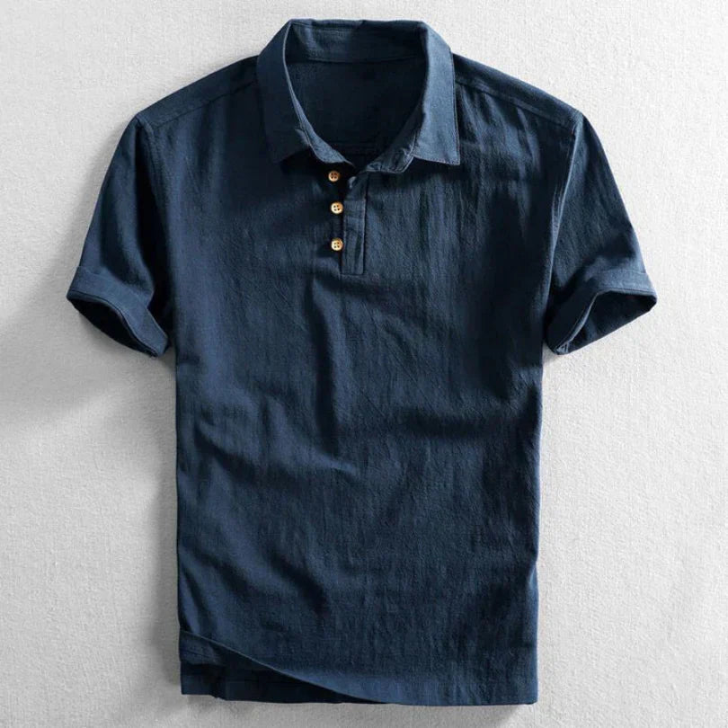 Genji - Heren Korte Mouwen Shirt in Japanse Stijl