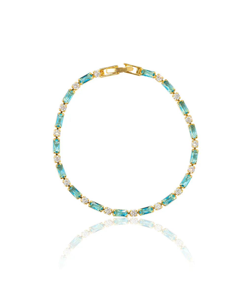 Tijdloze Gouden Natuurlijke Turquoise Armband
