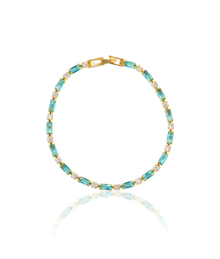 Tijdloze Gouden Natuurlijke Turquoise Armband