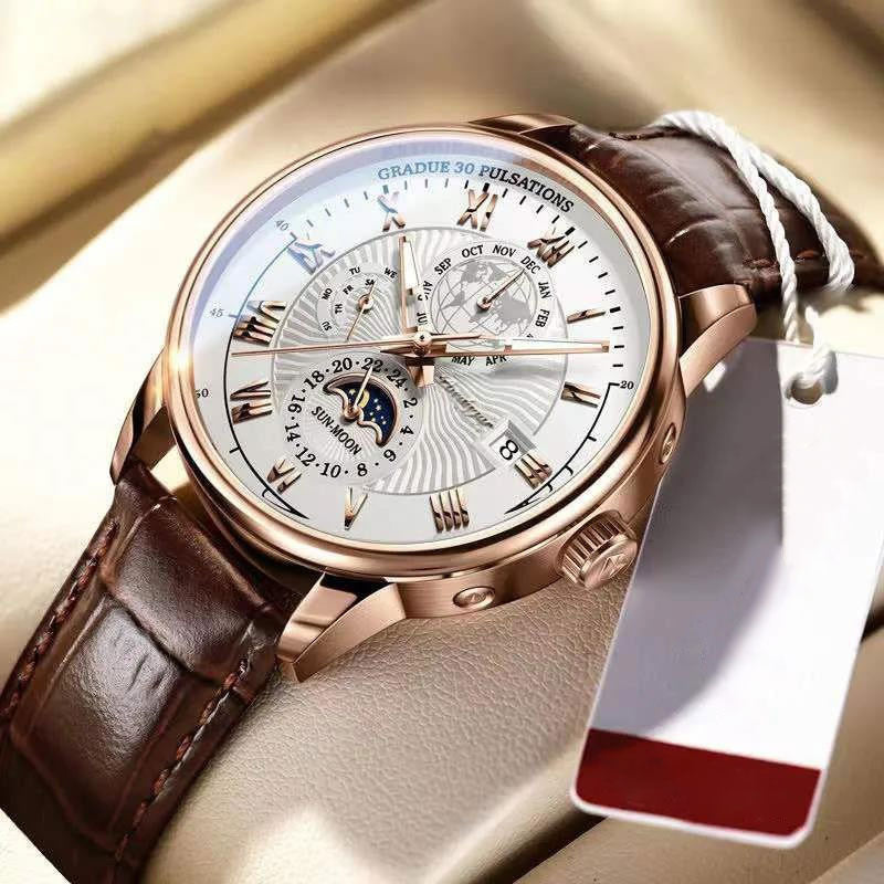 Stijlvolle Luxe Licht Kwarts Horloge
