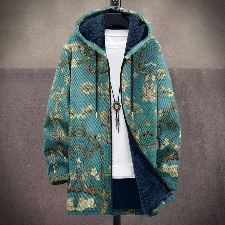 Celine™ | Luxe cardigan met artistieke inspiratie en ritssluiting
