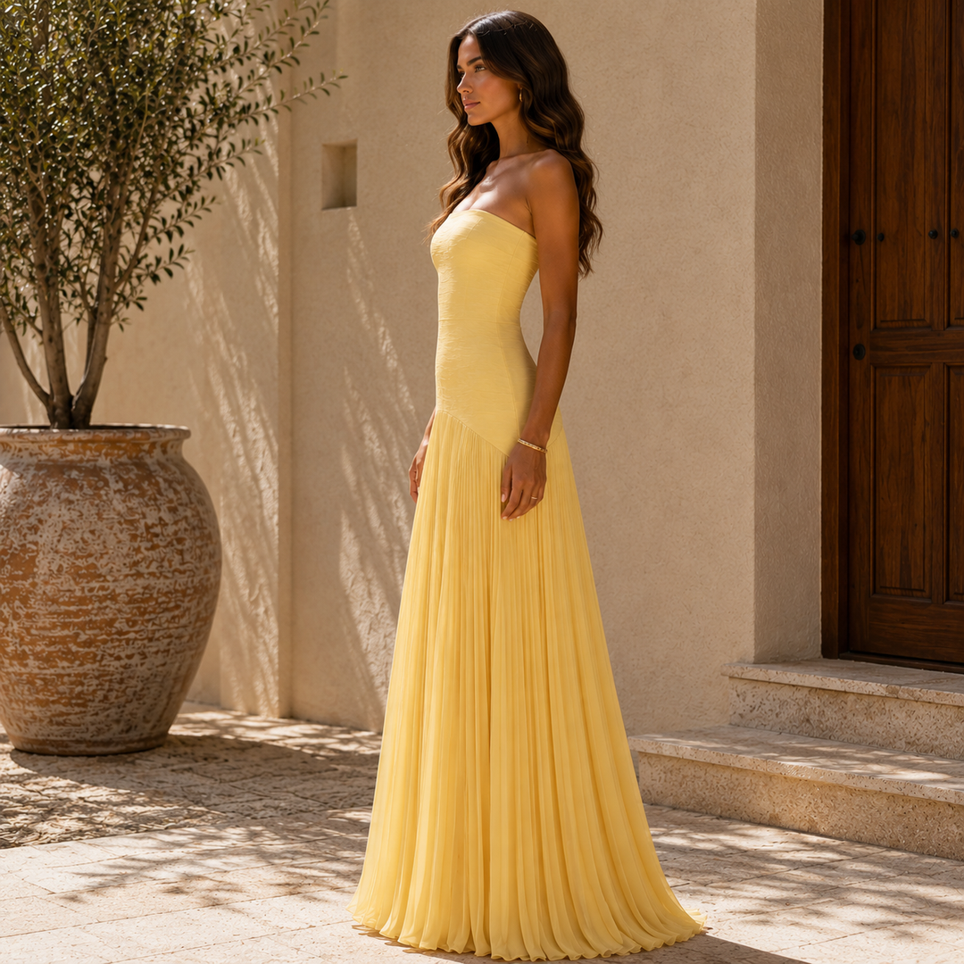 Almudena™│Jurk met off-shoulder ontwerp