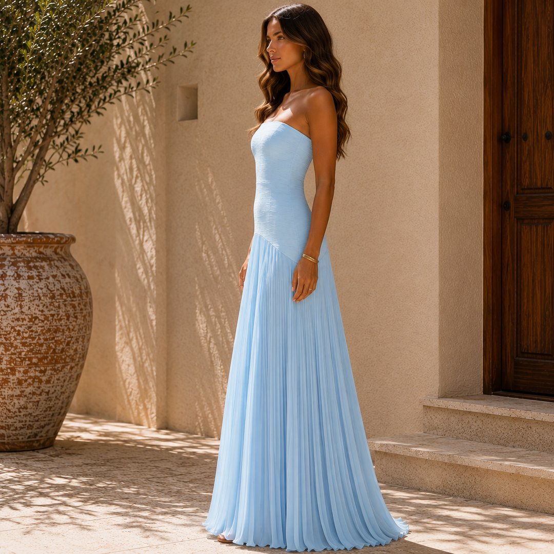 Almudena™│Jurk met off-shoulder ontwerp