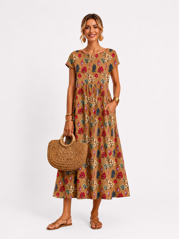 Florene | Korte Mouwen Zomerjurk
