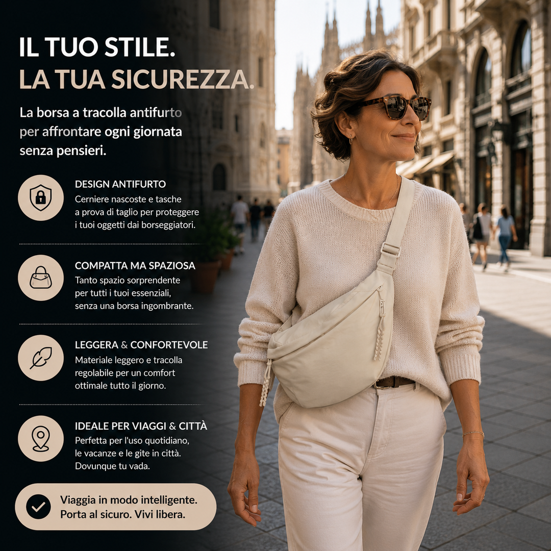 Elena | Beige Schoudertas