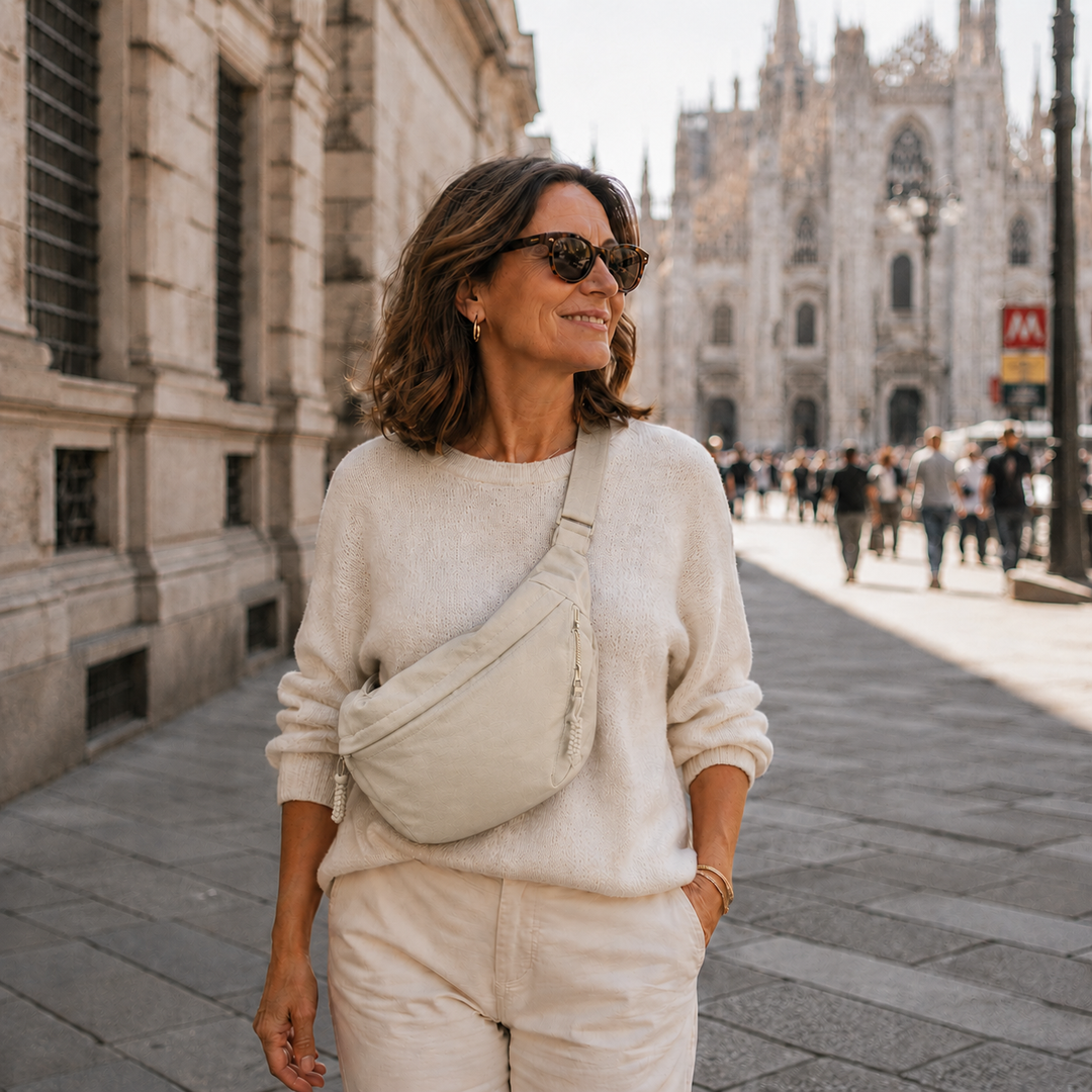 Elena | Beige Schoudertas