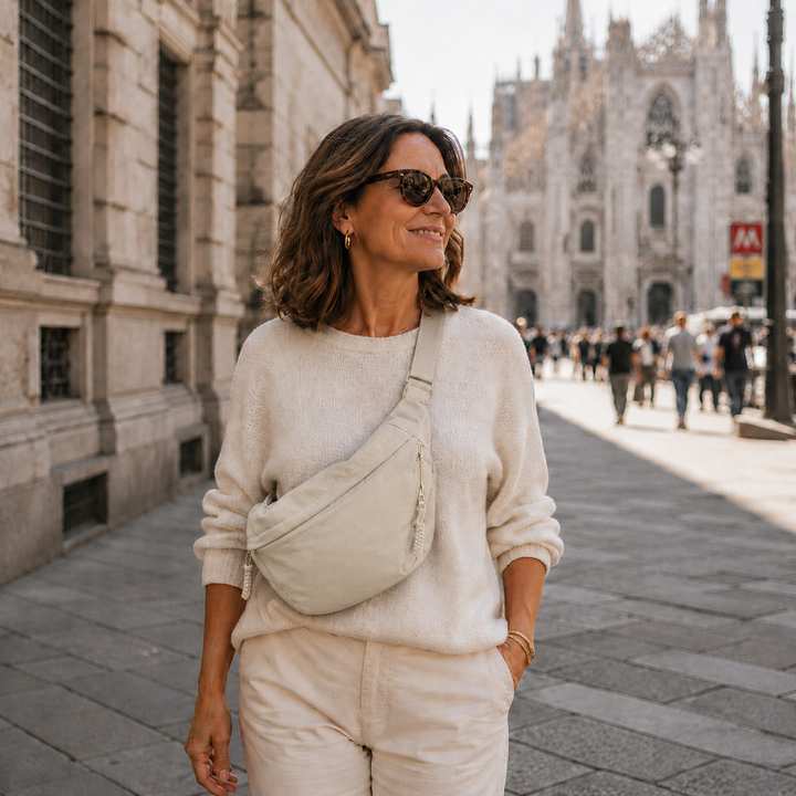 Elena | Beige Schoudertas