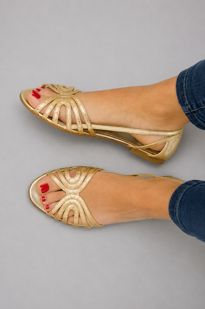 Eleonora | Gouden Zomer Sandalen