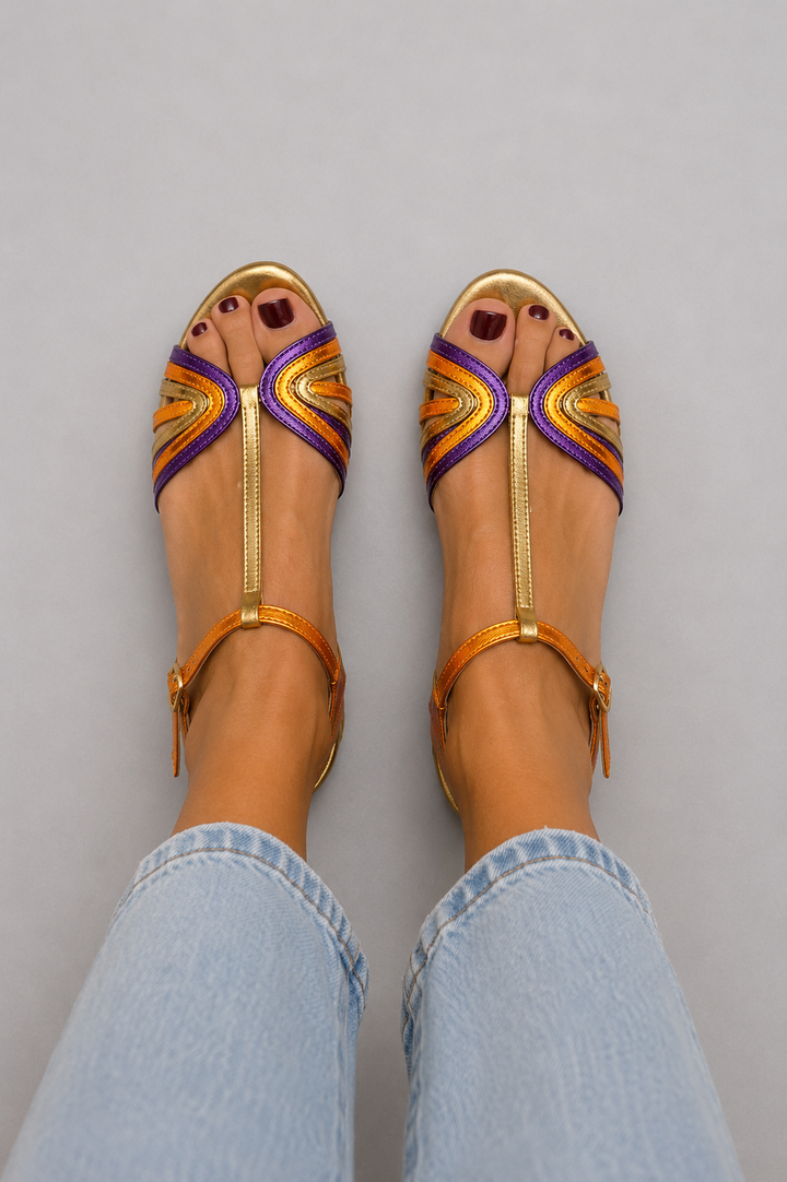 Viviana | Sandalen in Mediterraanse Kleuren
