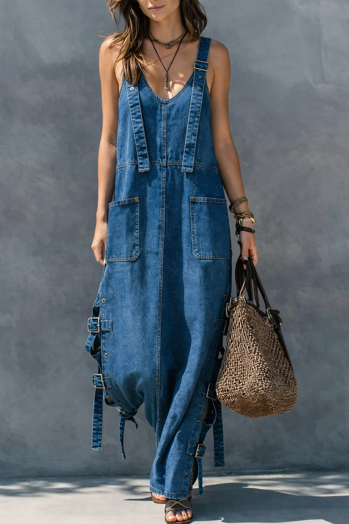 Harper | Jean mono met elastische taille