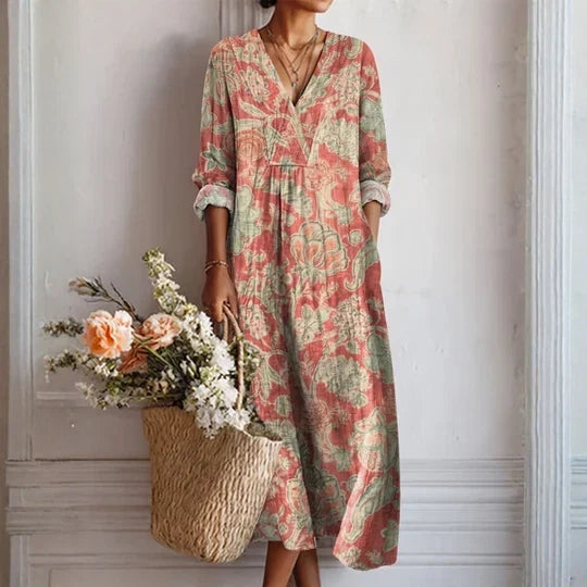 Dolores | Midi-jurk van lichte en flatterende premium ademend