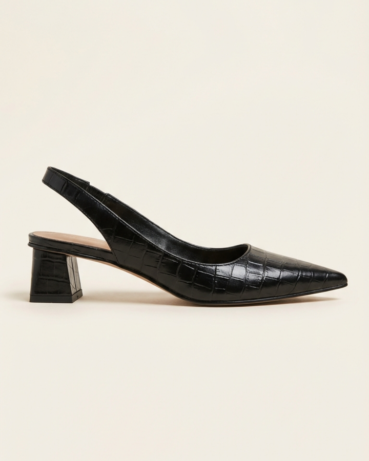 Olga - Elegante schoenen met vierkante hak