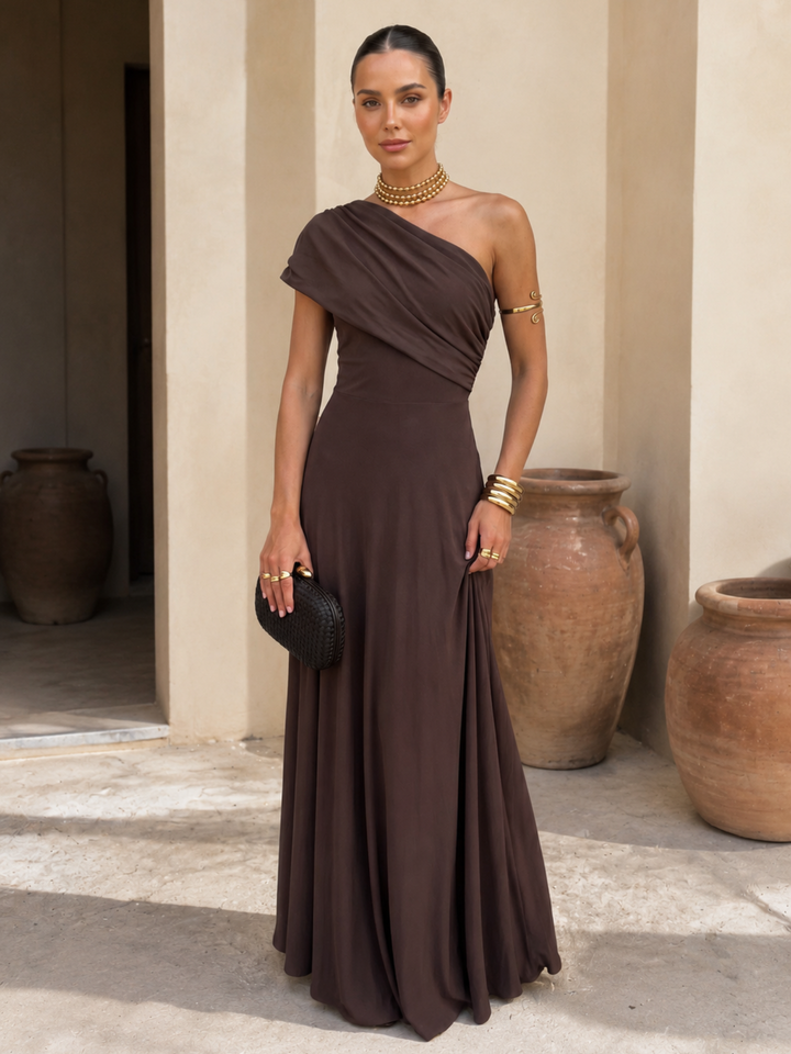 Cornelia│Jurk in bruin