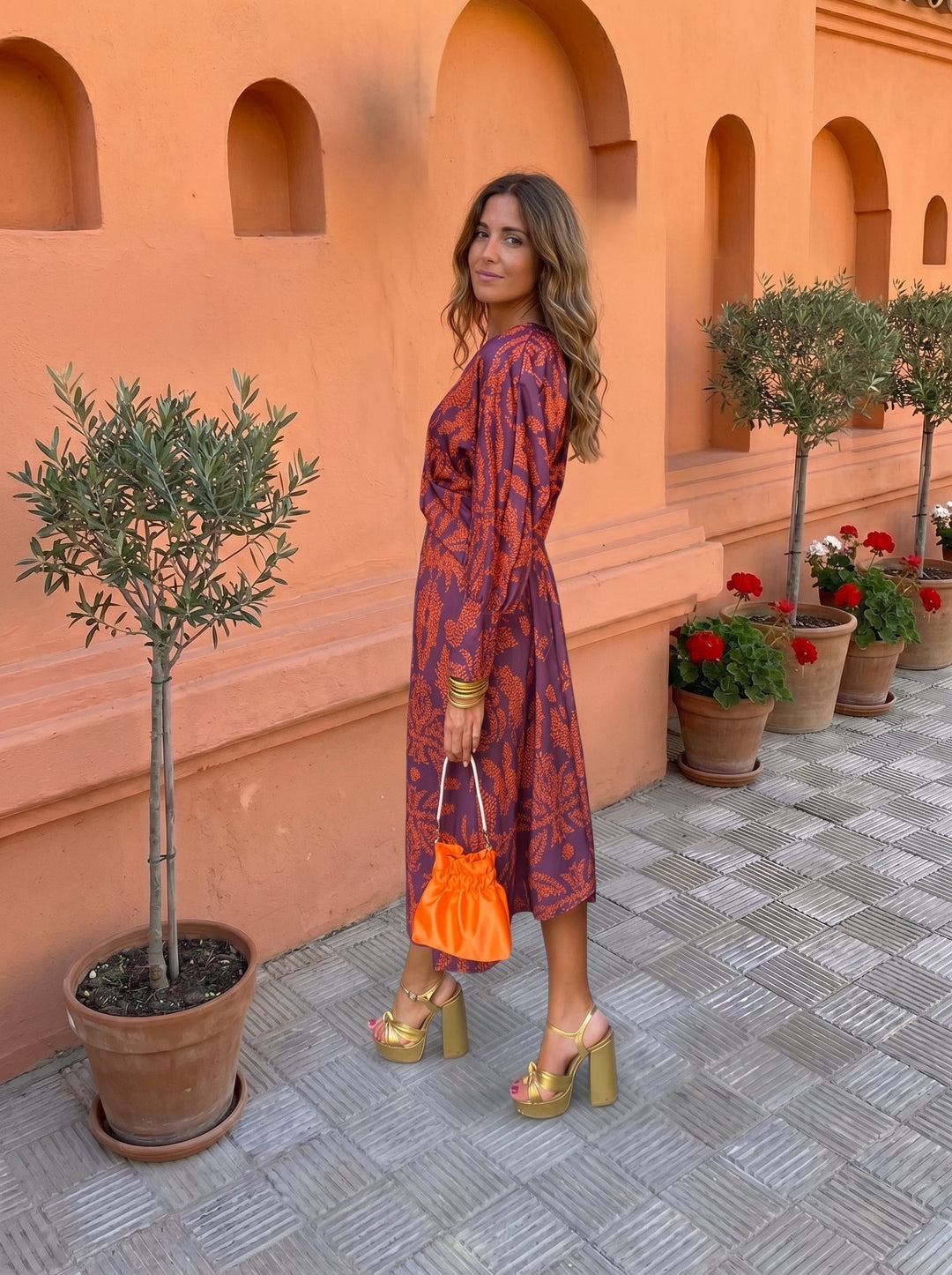 Silvia™ | Midi-jurk met print