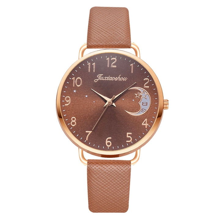 Hemelse Maanfase Horloge en Armband Set