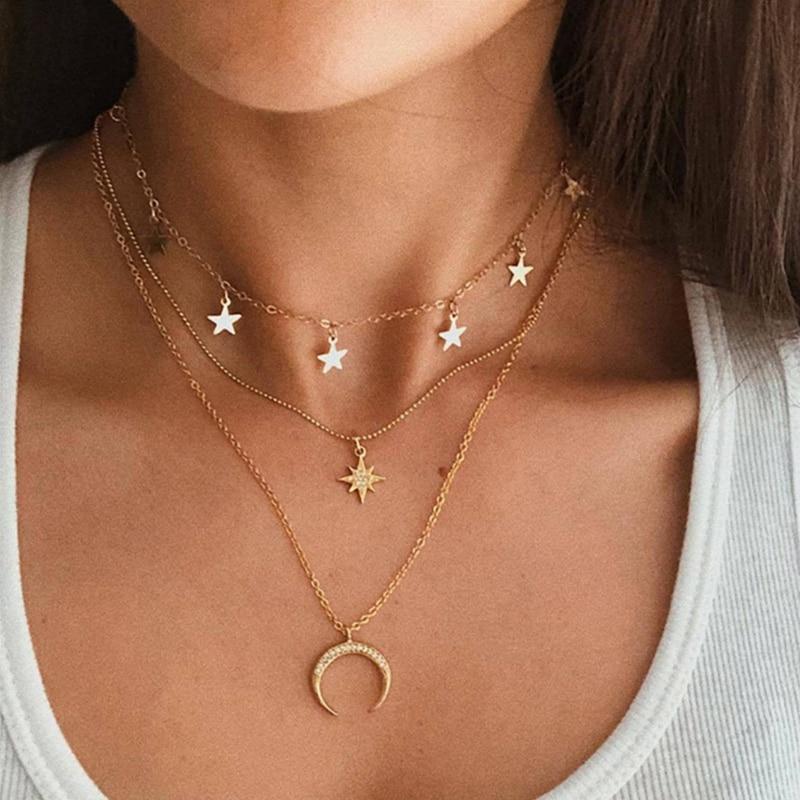 Luna | Elegante gouden ketting met een delicaat maanmotief