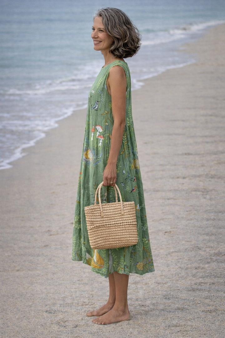 Esperanza | Midi-jurk in bosstijl