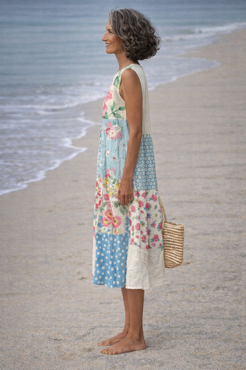 Valeria| Midi Jurk Patchwork