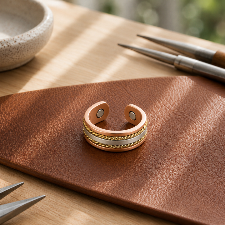 Koper Braid Ring van Éliane