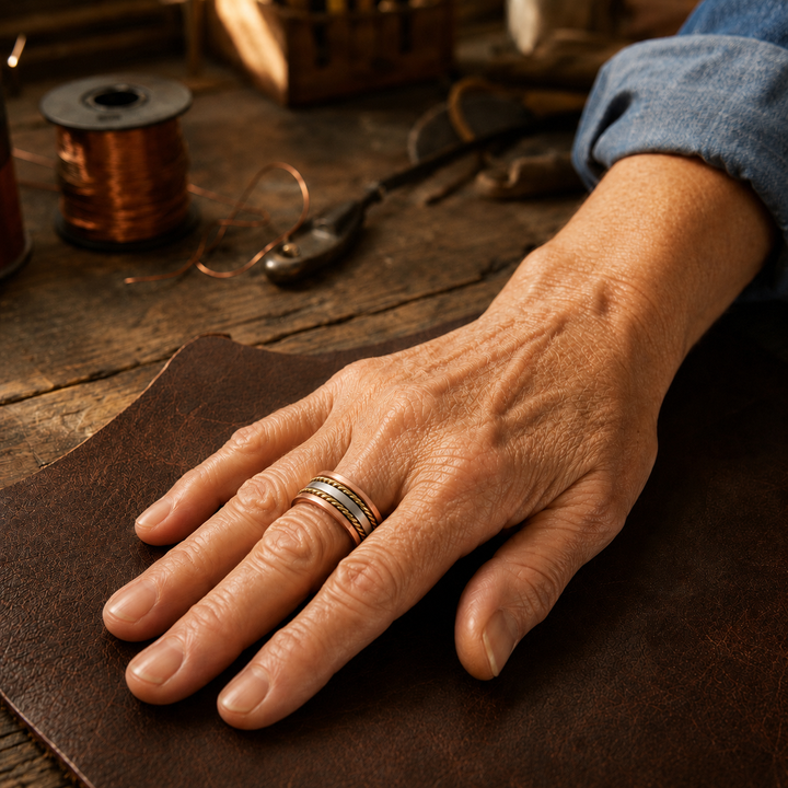 Koper Braid Ring van Éliane