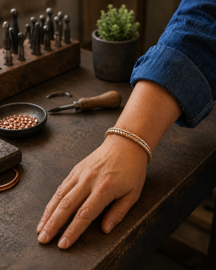 Koperen Stone Armband van Éliane