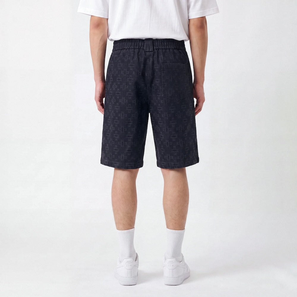 Sashi - Japanse Bermuda met Sashiko Print