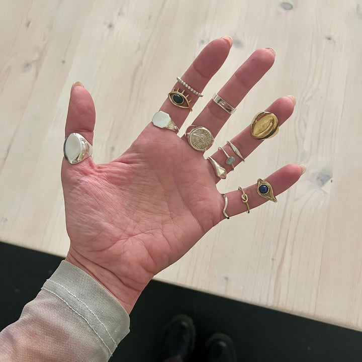 Fijne maansteenring met ovale steen 925 Sterling Zilver handgemaakt