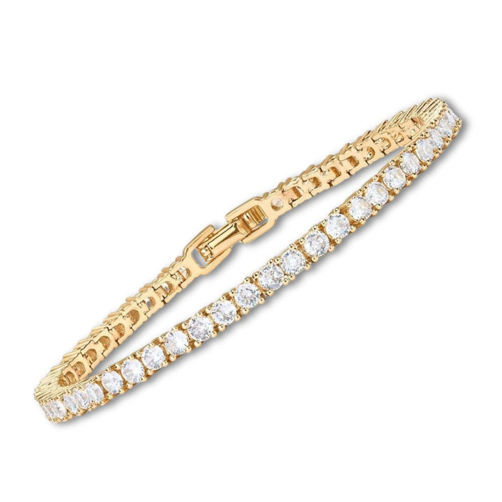 Elegante klassieke gouden tennisarmband