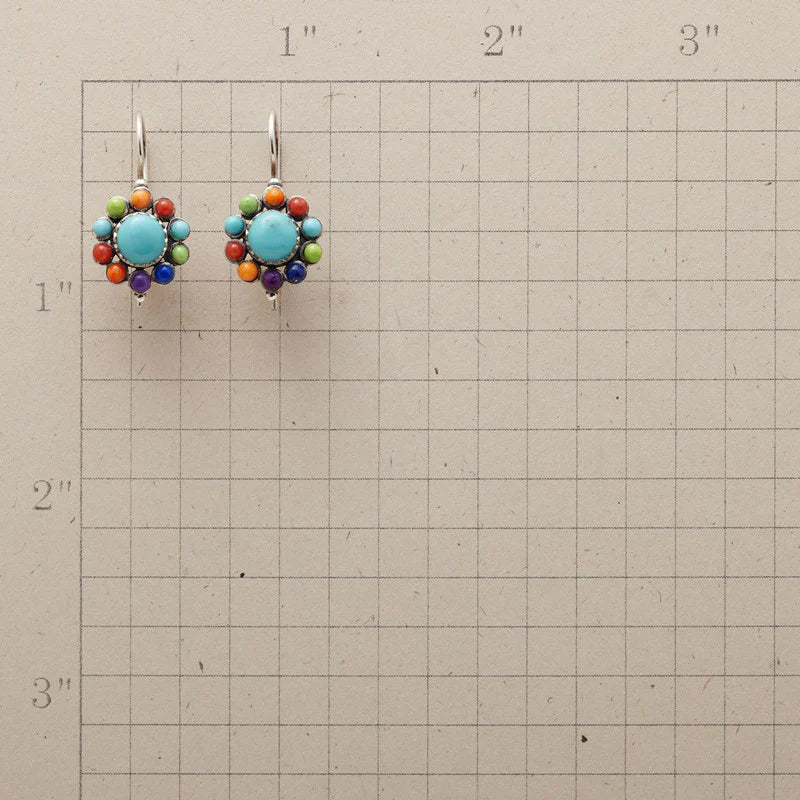 Chique Multi-Kleurige Turquoise Oorbellen