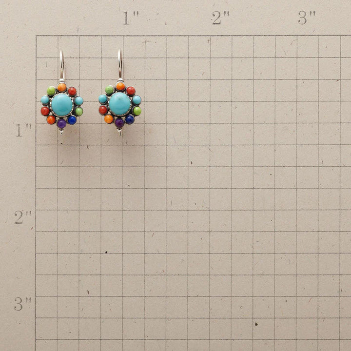 Chique Multi-Kleurige Turquoise Oorbellen