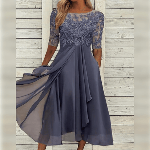 La Scintilla | Jurk Elegantie Kant Léa