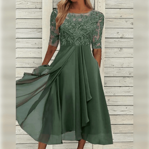 La Scintilla | Jurk Elegantie Kant Léa